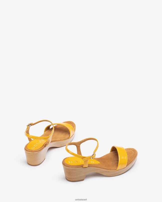 Unisa סנדל בלוק עור אופנה נשים V2BP2441