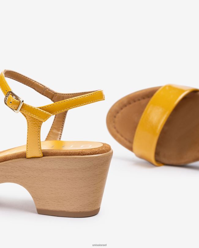 Unisa סנדל בלוק עור אופנה נשים V2BP2441