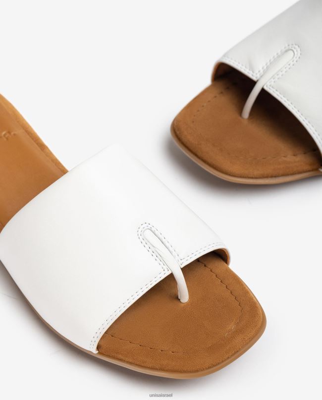 Unisa סנדל עם עמוד בוהן לבן נשים V2BP2445