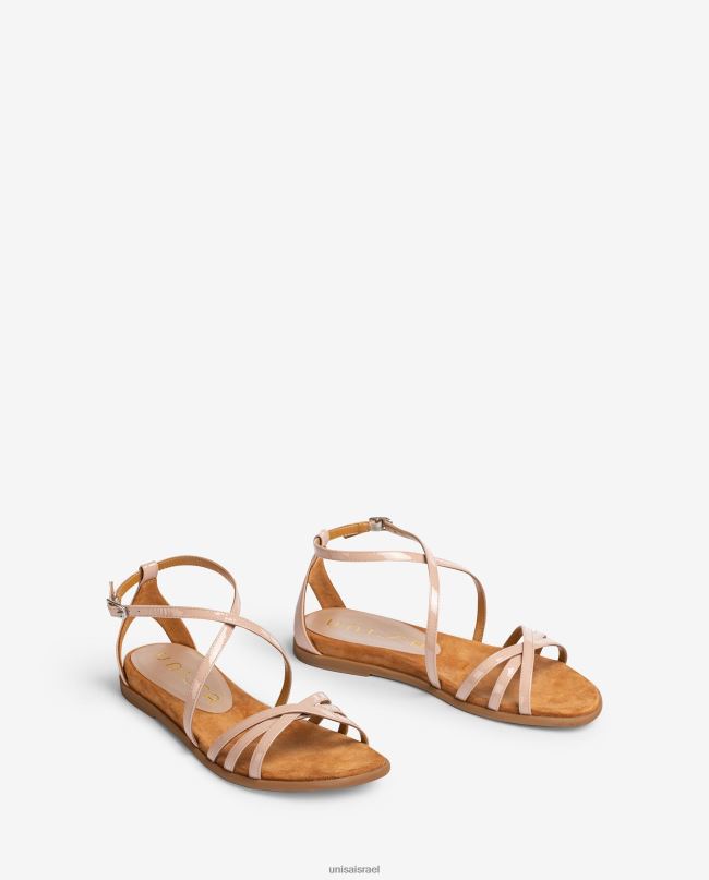 Unisa סנדלים שטוחים מעור פט וָרוֹד נשים V2BP2446