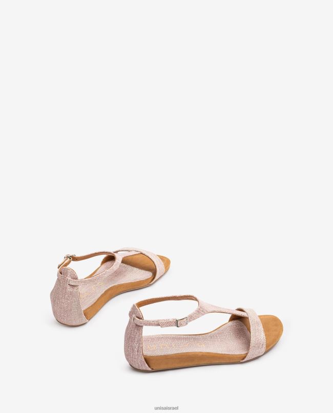 Unisa סנדלי עור באפקט מתכת עם רצועה על ידי מְעוּדָן נשים V2BP2447
