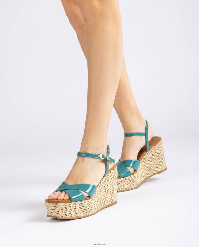 Unisa סנדל רפיה עם טריז גבוה מְעוּדָן נשים V2BP2460