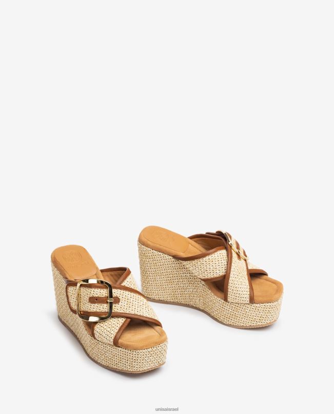 Unisa סנדל טריז גבוה עם אבזם אופנה נשים V2BP2463