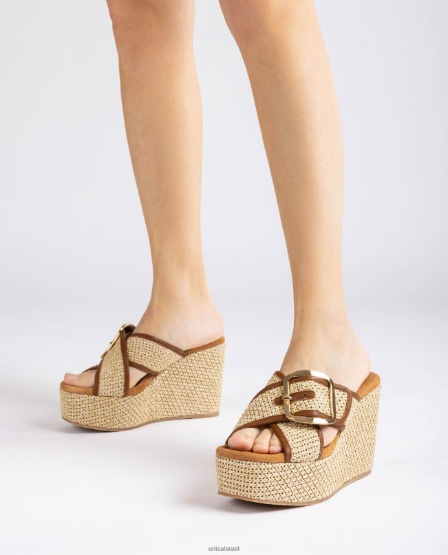 Unisa סנדל טריז גבוה עם אבזם אופנה נשים V2BP2463