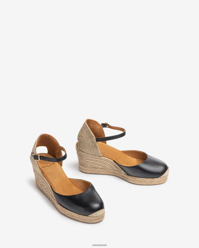 Unisa עקב אספדריל מעור שָׁחוֹר נשים V2BP2478
