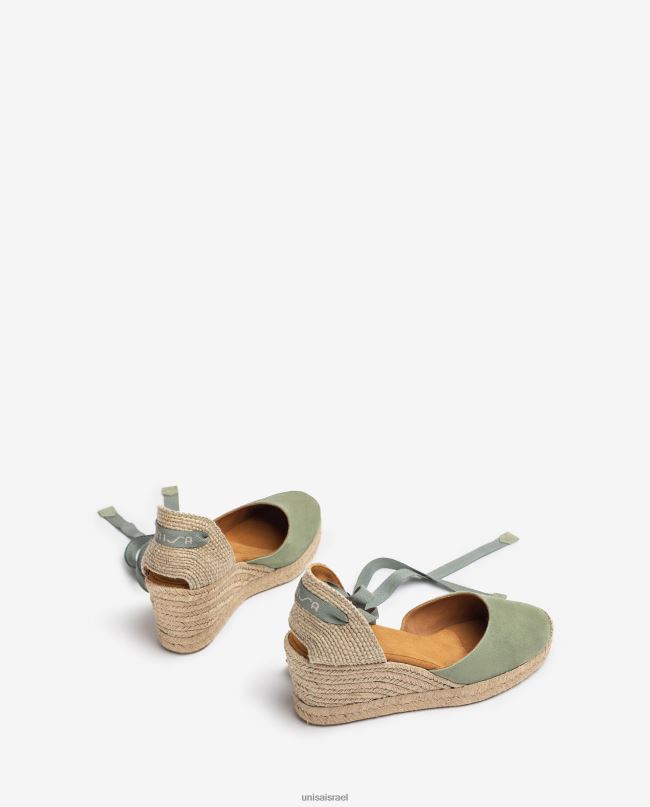 Unisa אספדריל עניבת קרסול ירוק נשים V2BP2481