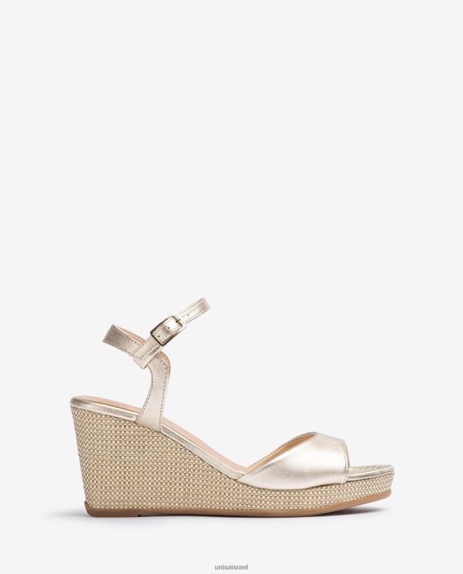 Unisa סנדל עקב טריז רפיה אופנה נשים V2BP2490