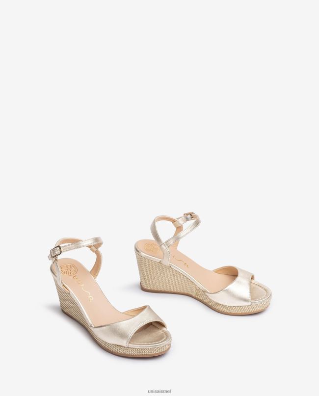 Unisa סנדל עקב טריז רפיה אופנה נשים V2BP2490