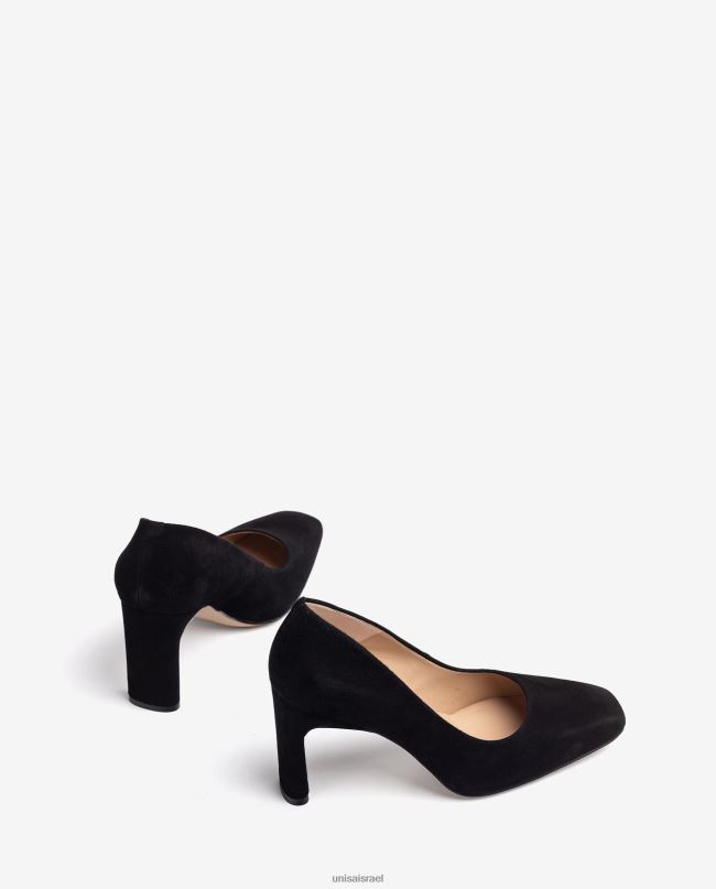 Unisa משאבת אצבע מרובעת שָׁחוֹר נשים V2BP2553