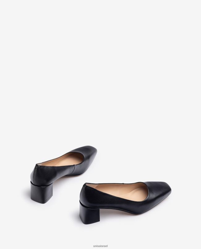 Unisa משאבה עם עקב רחב שָׁחוֹר נשים V2BP2556