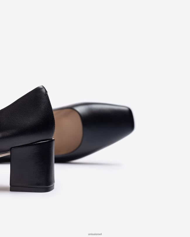 Unisa משאבה עם עקב רחב שָׁחוֹר נשים V2BP2556