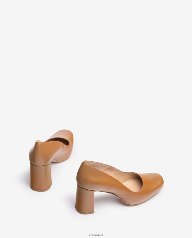 Unisa משאבת אצבע מרובעת עם פלטפורמה חום נשים V2BP2563