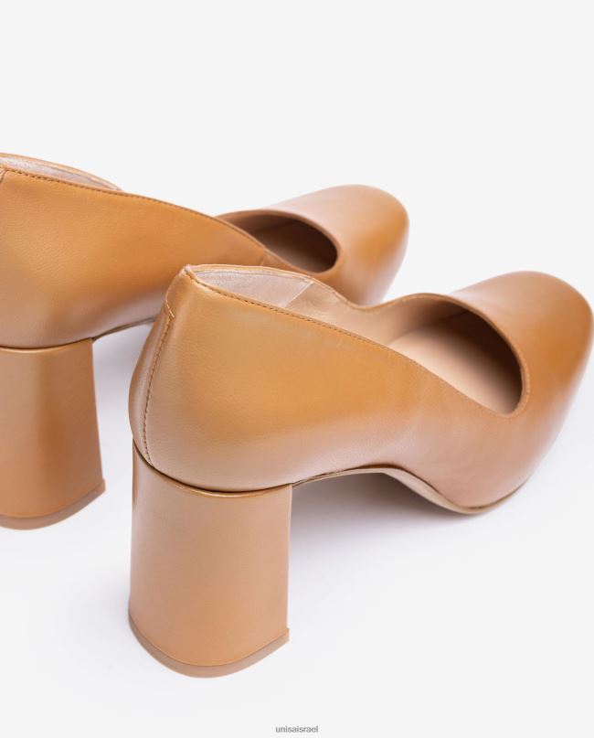 Unisa משאבת אצבע מרובעת עם פלטפורמה חום נשים V2BP2563