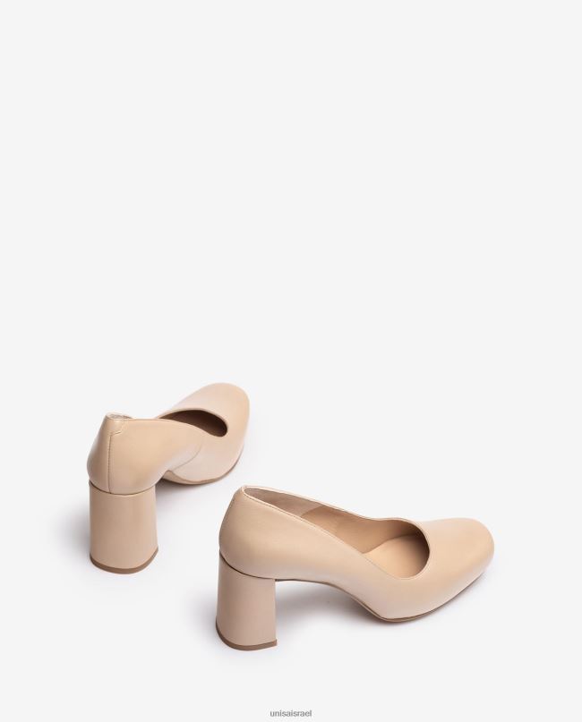 Unisa משאבת אצבע מרובעת עם פלטפורמה בז' נשים V2BP2564