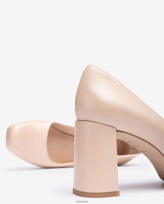 Unisa משאבת אצבע מרובעת עם פלטפורמה בז' נשים V2BP2564