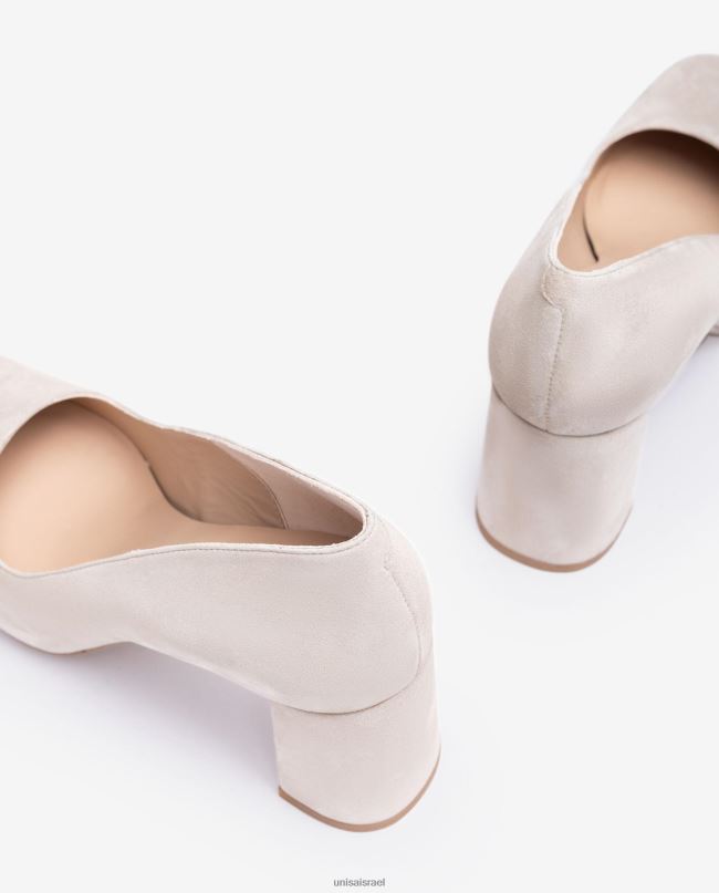 Unisa משאבת אצבע מרובעת עם פלטפורמה בז' נשים V2BP2567