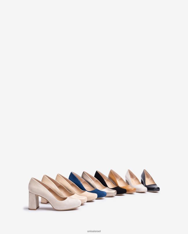 Unisa משאבת אצבע מרובעת עם פלטפורמה בז' נשים V2BP2567