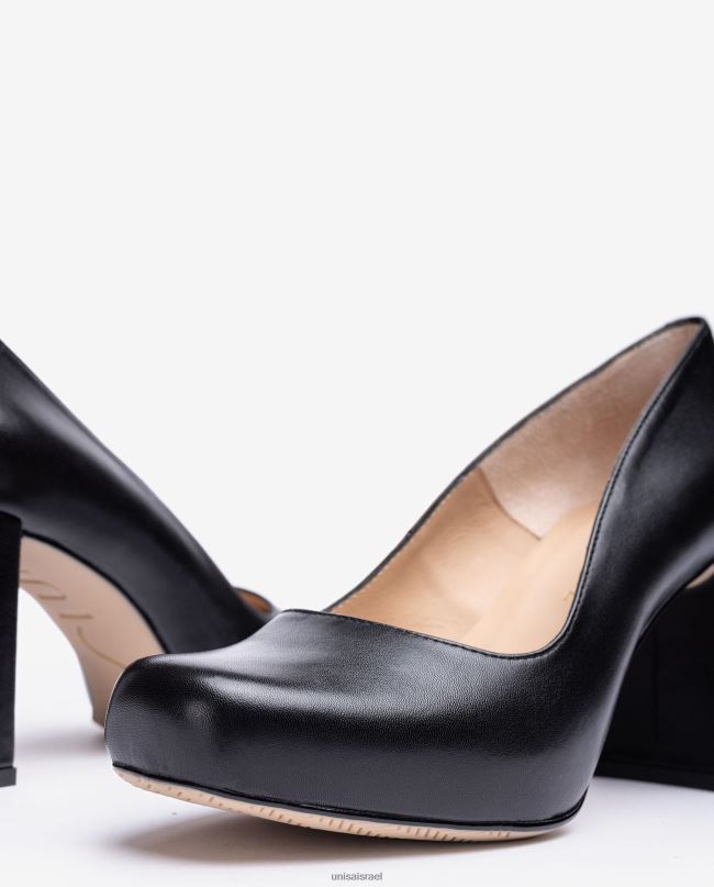 Unisa משאבת אצבע מרובעת עם פלטפורמה שָׁחוֹר נשים V2BP2578