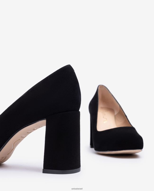 Unisa משאבת אצבע מרובעת עם פלטפורמה שָׁחוֹר נשים V2BP2579