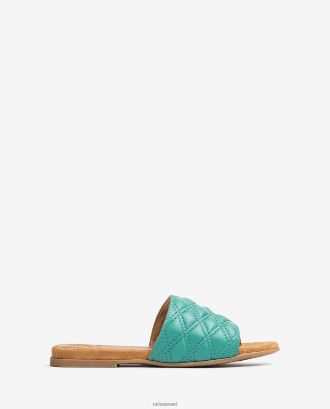 Unisa סנדל אצבע מרובעת ירוק נשים V2BP258