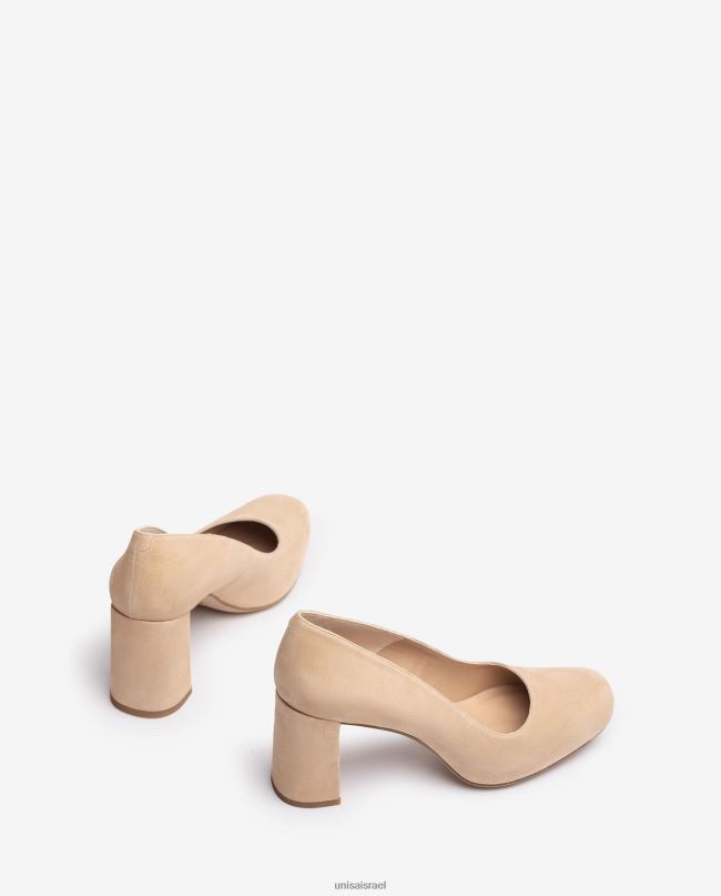 Unisa משאבת אצבע מרובעת עם פלטפורמה בז' נשים V2BP2580