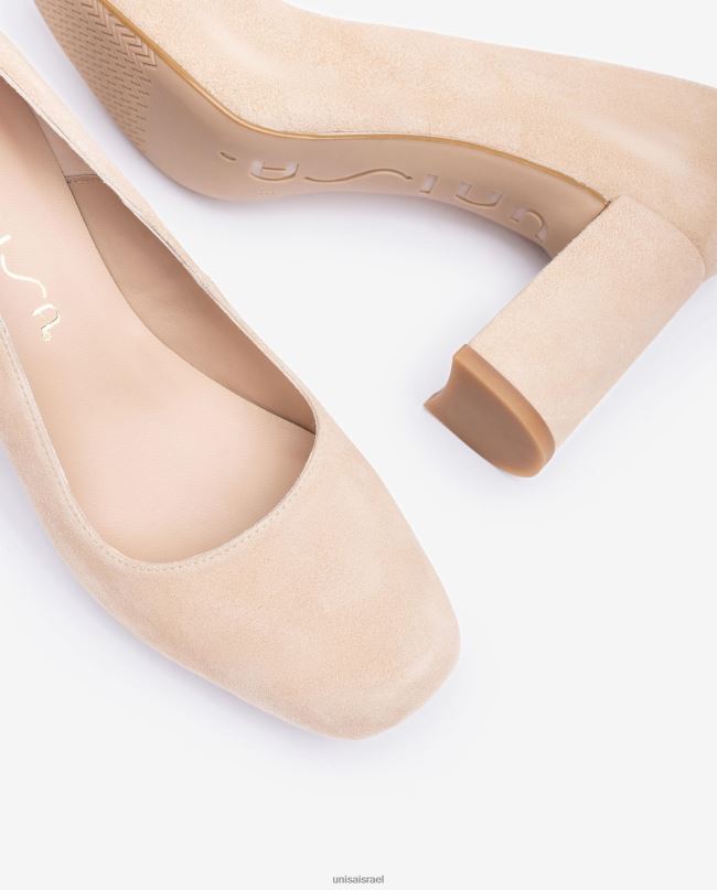 Unisa משאבת אצבע מרובעת עם פלטפורמה בז' נשים V2BP2580