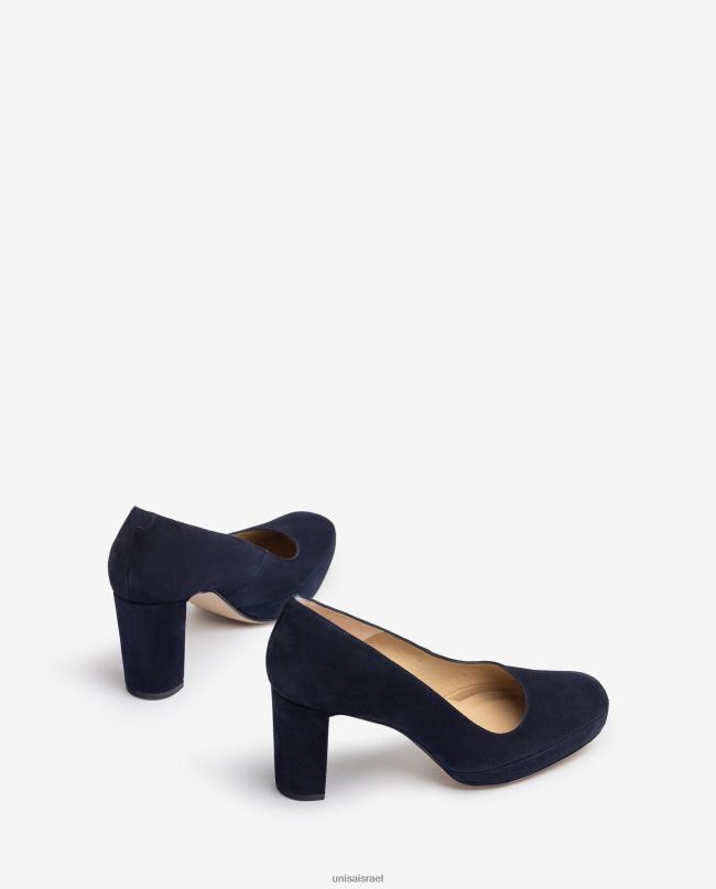 Unisa משאבת אצבע מרובעת עם תפירה לאחור כְּחוֹל נשים V2BP2591