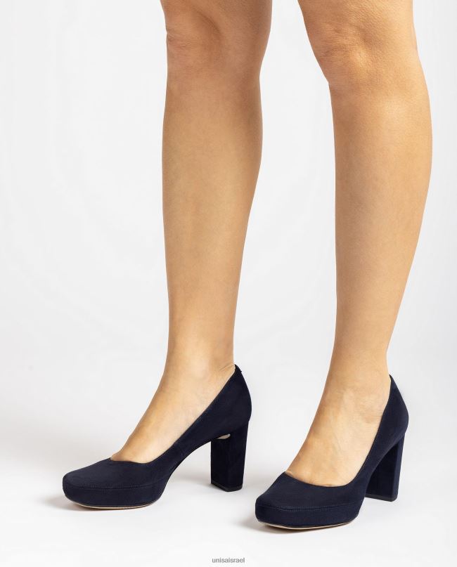 Unisa משאבת אצבע מרובעת עם תפירה לאחור כְּחוֹל נשים V2BP2591