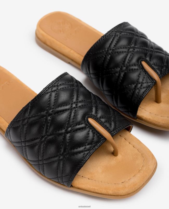 Unisa סנדל אצבע מרובעת שָׁחוֹר נשים V2BP259