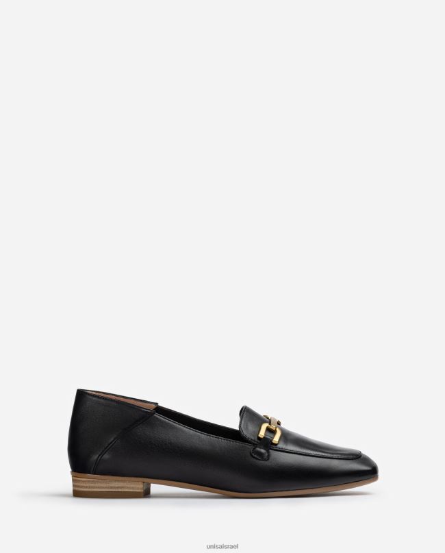 Unisa מכנסי עור עם עיטור שָׁחוֹר נשים V2BP2628