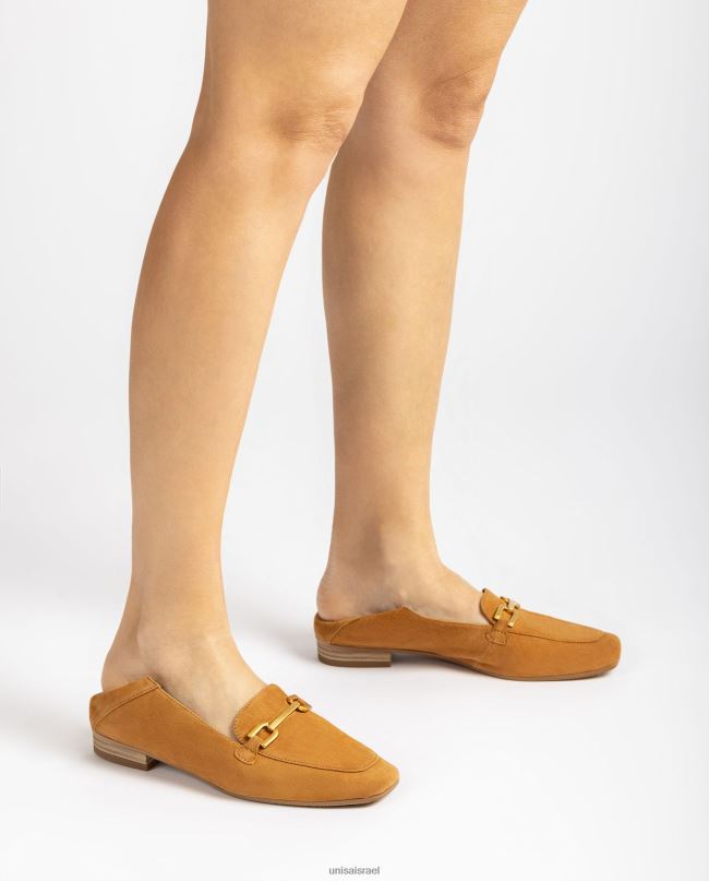 Unisa נעלי זמש עם עיטור חום נשים V2BP2629