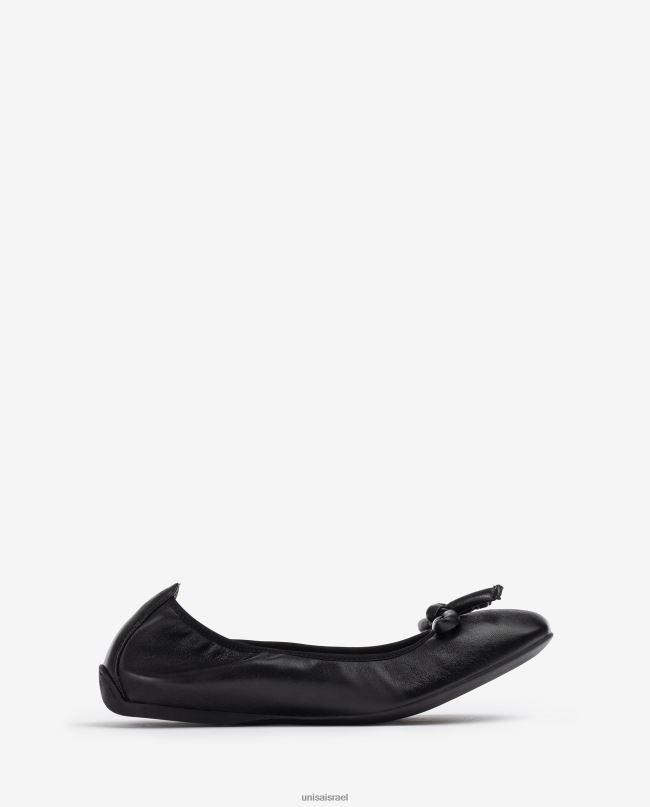 Unisa בלרינה מעור עם קשת שָׁחוֹר נשים V2BP2643