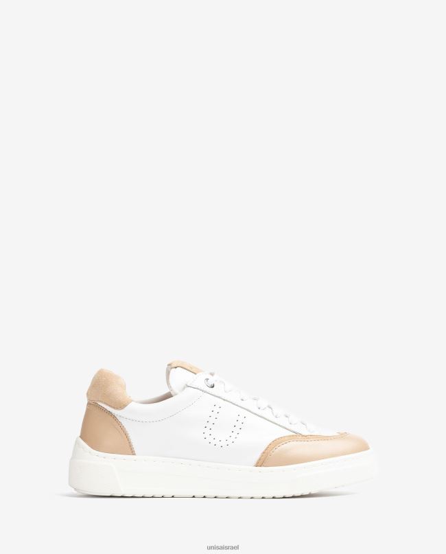 Unisa נעלי ספורט עם בוהן ועקב מנוגדים לבן נשים V2BP2649