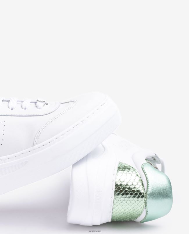 Unisa נעלי ספורט מעור עם סוליית מקסי לבן נשים V2BP2662