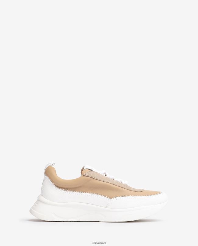 Unisa נעלי ספורט עם חומרים מנוגדים לבן נשים V2BP2669