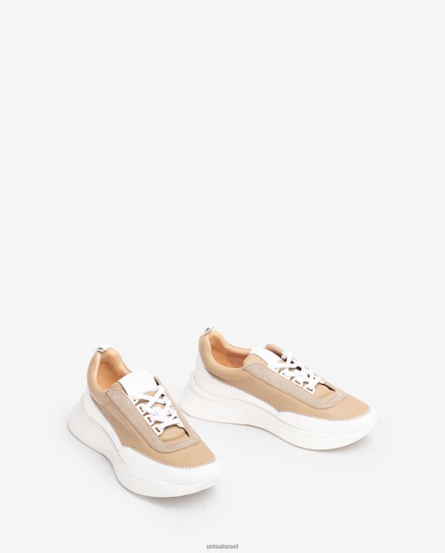 Unisa נעלי ספורט עם חומרים מנוגדים לבן נשים V2BP2669