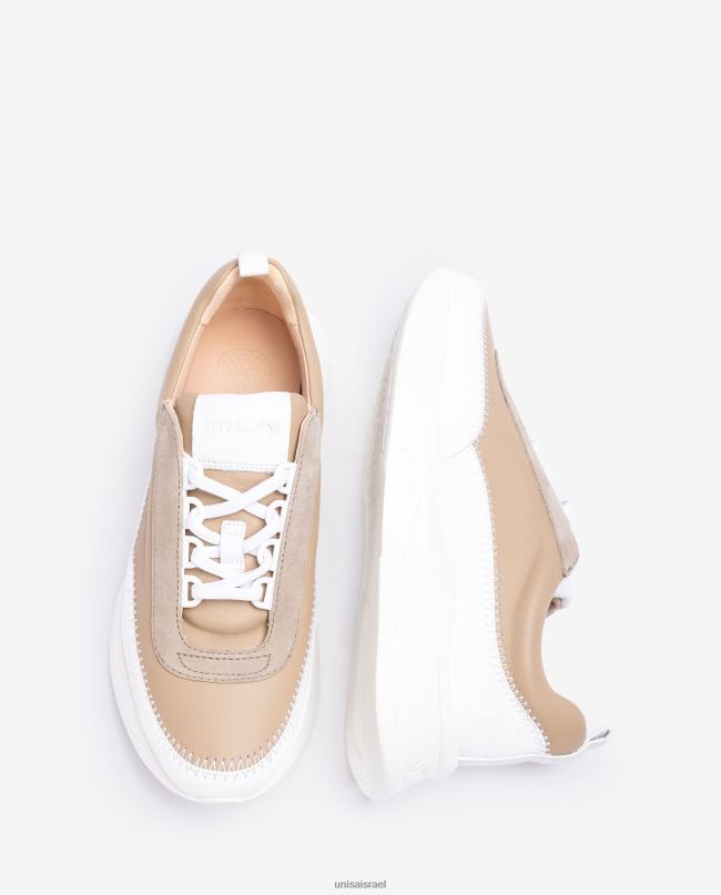 Unisa נעלי ספורט עם חומרים מנוגדים לבן נשים V2BP2669