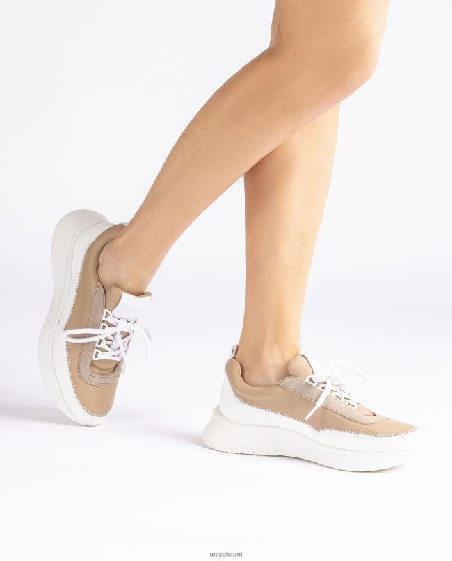 Unisa נעלי ספורט עם חומרים מנוגדים לבן נשים V2BP2669
