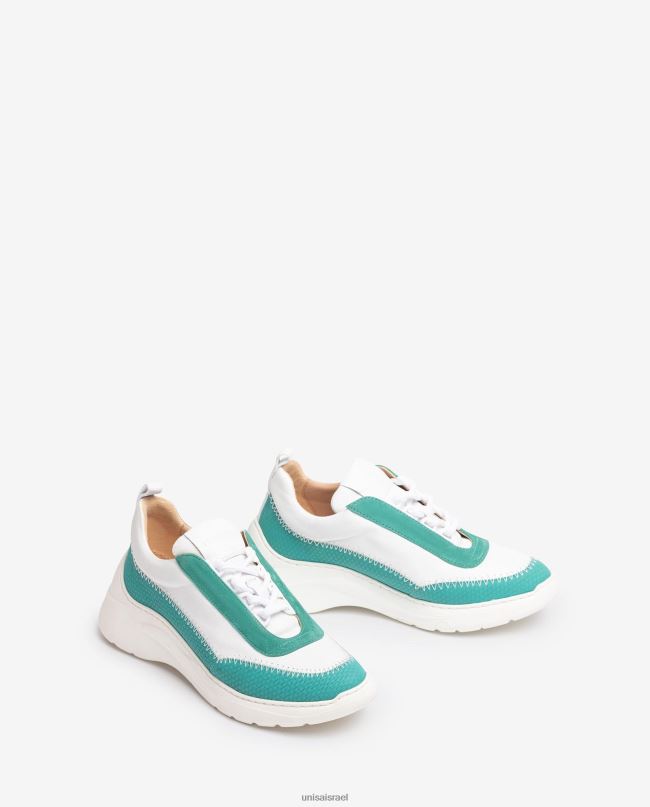 Unisa נעלי ספורט עם חומרים מנוגדים לבן נשים V2BP2670