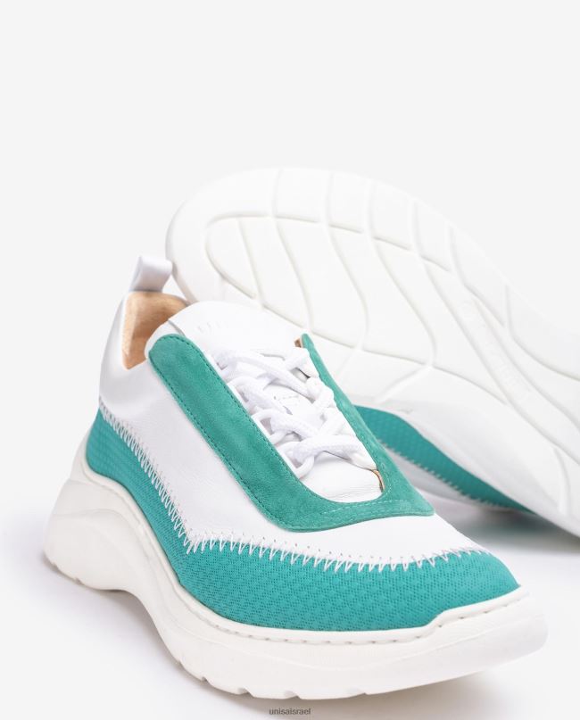 Unisa נעלי ספורט עם חומרים מנוגדים לבן נשים V2BP2670