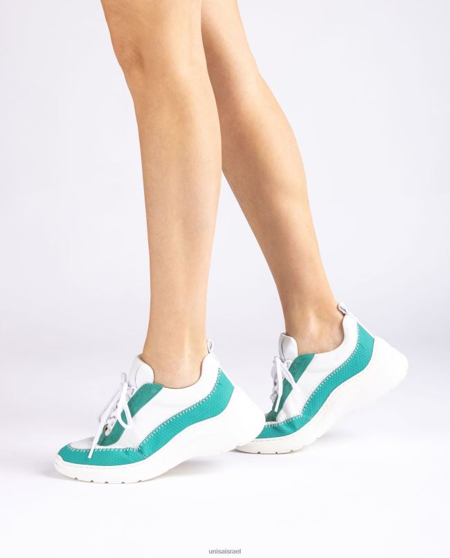 Unisa נעלי ספורט עם חומרים מנוגדים לבן נשים V2BP2670