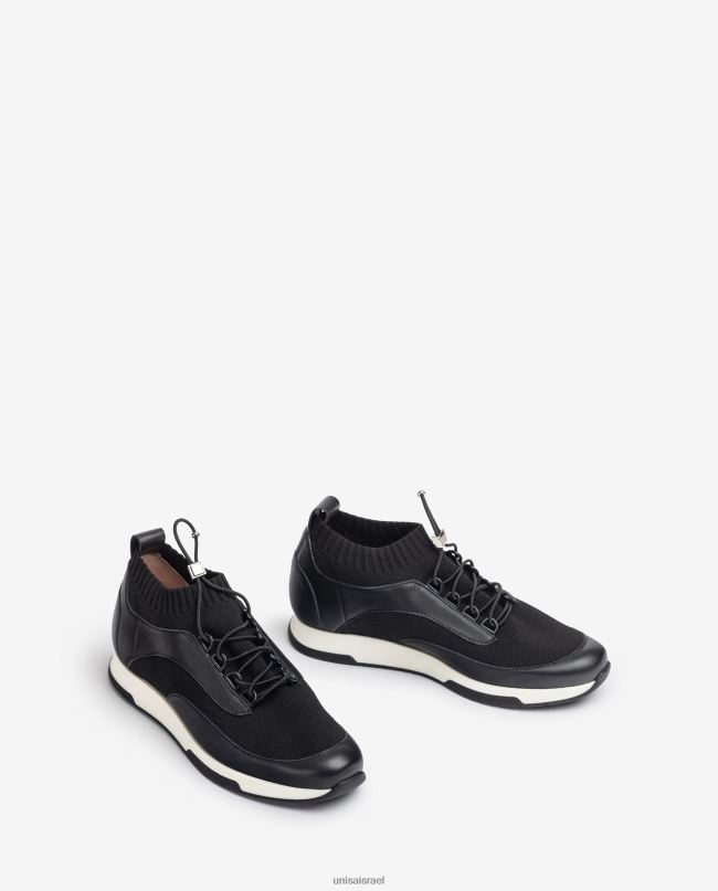 Unisa נעלי ספורט מעור ובד בצבע תואם שָׁחוֹר נשים V2BP2675