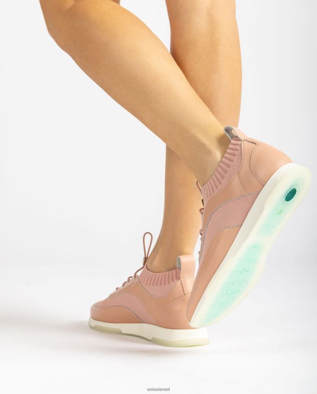 Unisa נעלי ספורט מעור ובד בצבע תואם וָרוֹד נשים V2BP2676