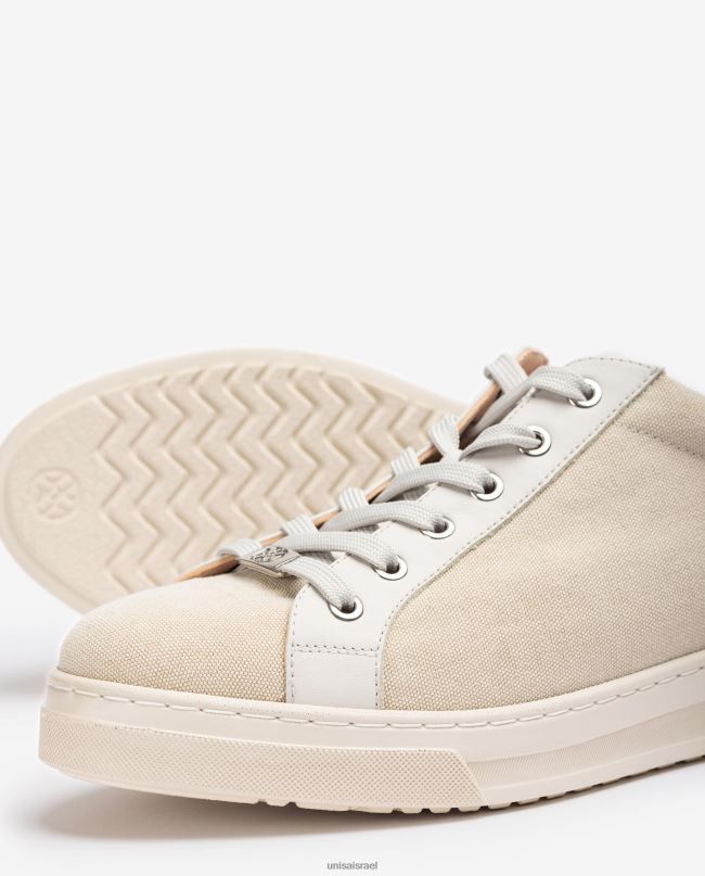 Unisa נעלי ספורט עשויות מבד ממוחזר לבן נשים V2BP2682