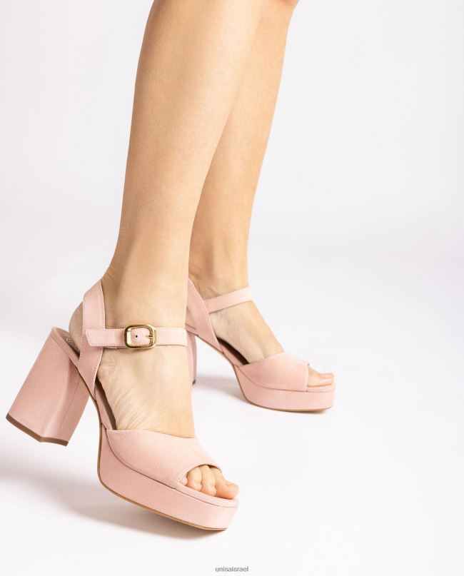 Unisa סנדל זמש עם עקב רחב וָרוֹד נשים V2BP26