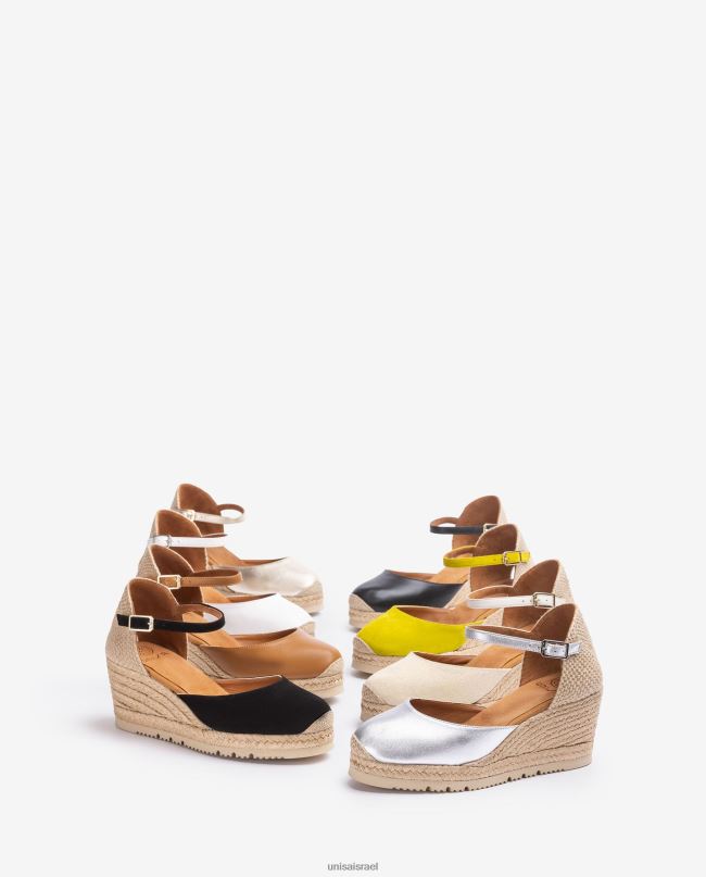 Unisa אספדריל רצועת קרסול מעור ד'אורסי לבן נשים V2BP2738