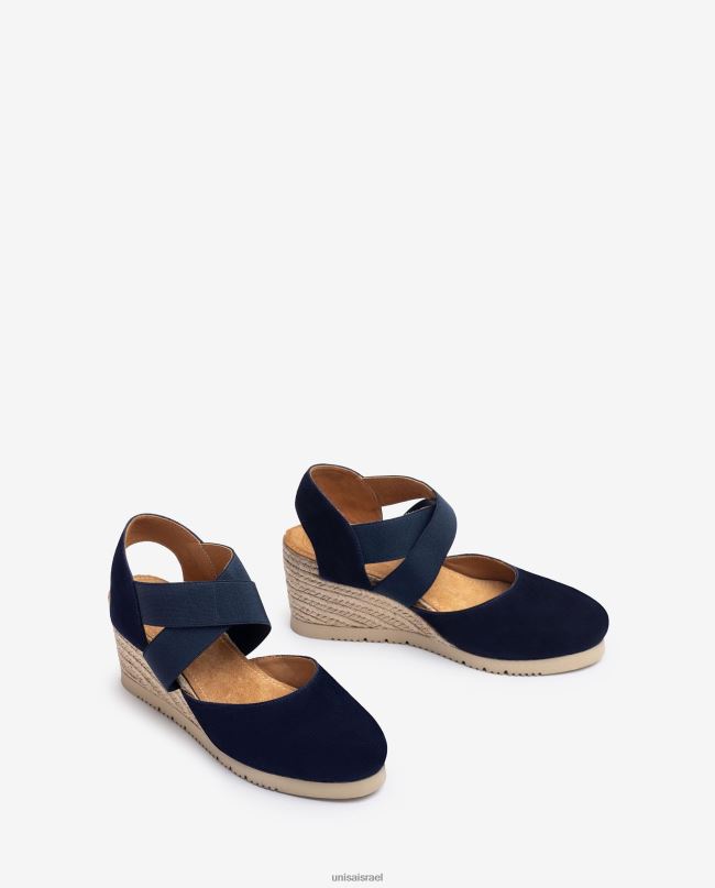 Unisa סנדל עם רצועות אלסטיות כְּחוֹל נשים V2BP2772