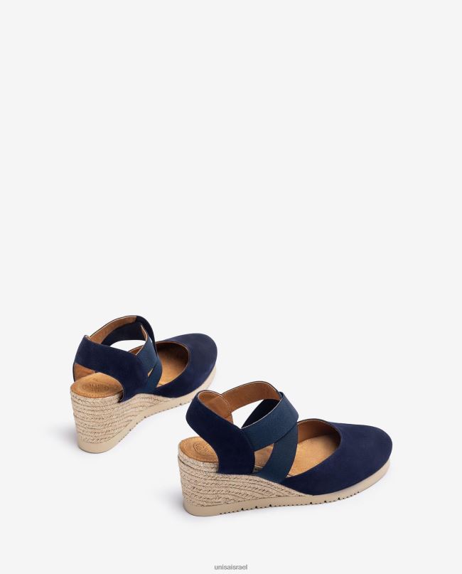 Unisa סנדל עם רצועות אלסטיות כְּחוֹל נשים V2BP2772
