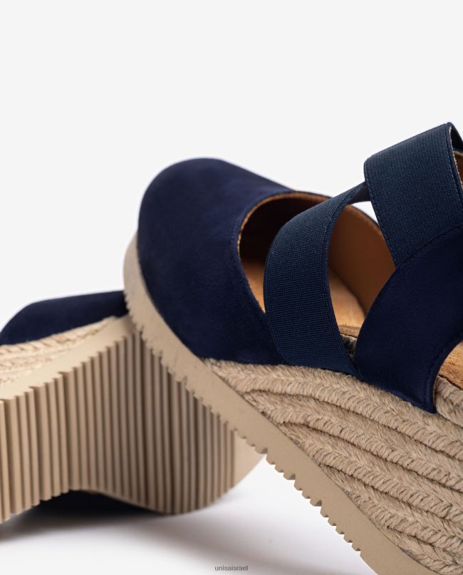 Unisa סנדל עם רצועות אלסטיות כְּחוֹל נשים V2BP2772