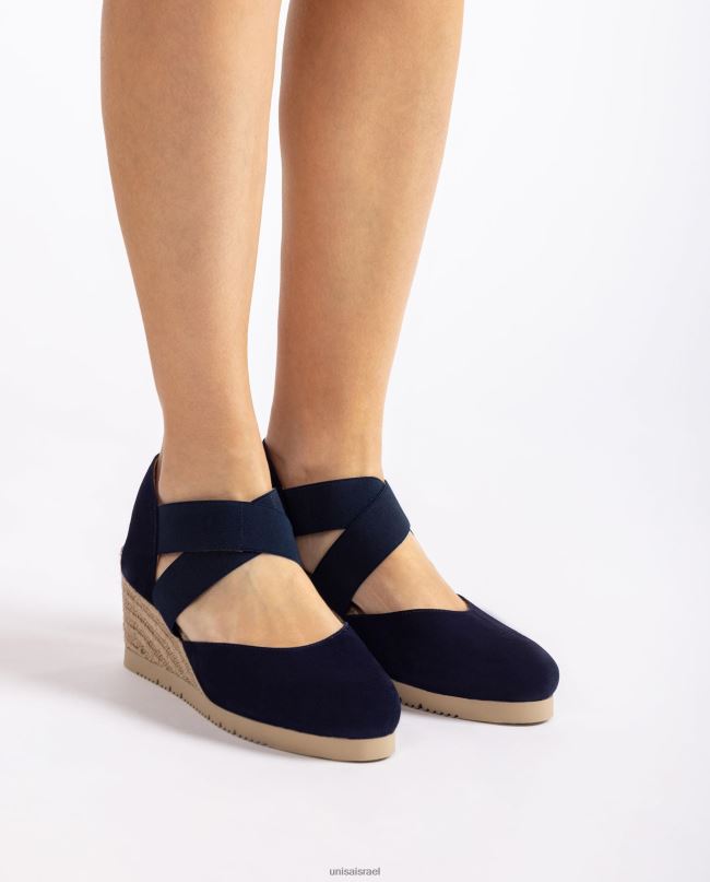 Unisa סנדל עם רצועות אלסטיות כְּחוֹל נשים V2BP2772